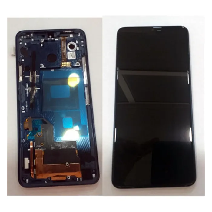 Pantalla lcd para LG Q9 mas tactil negro mas marco azul