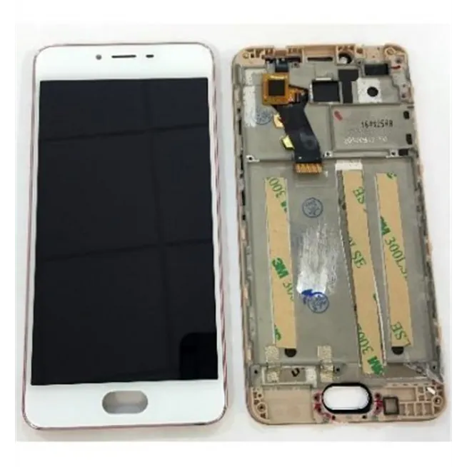 Meizu Meilan 3S m3s pantalla lcd + tactil blanco + marco ros