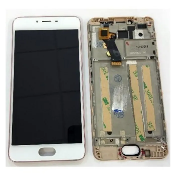 Meizu Meilan 3S m3s pantalla lcd + tactil blanco + marco ros