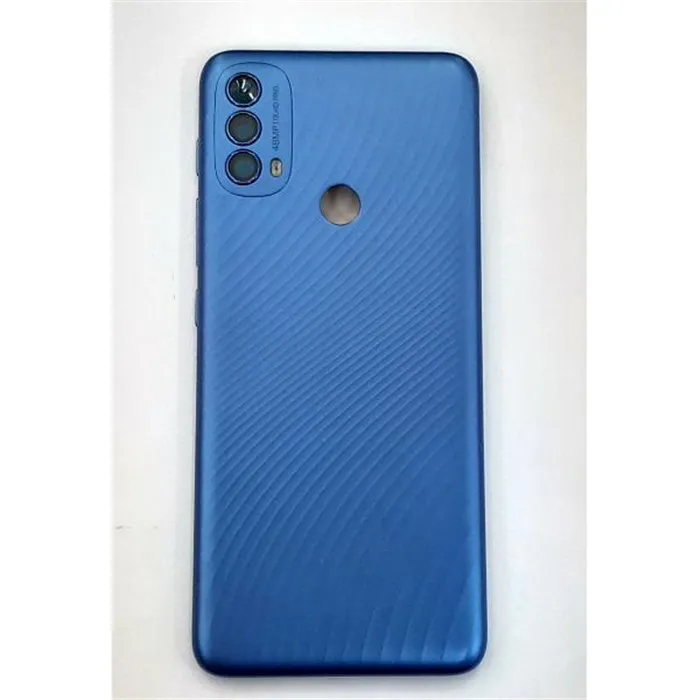 Tapa trasera o tapa bateria azul para Motorola Moto E40 mas cubierta camara