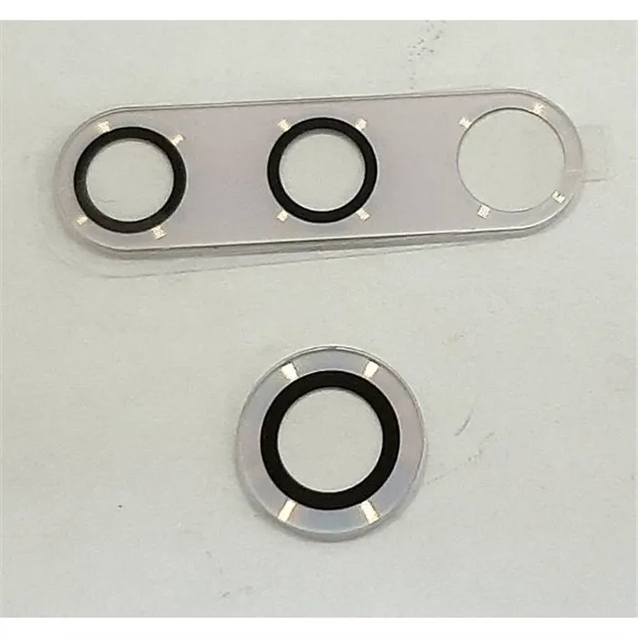 Set 2 cristal camara blanco para Motorola Moto One Fusion Plus calidad premium