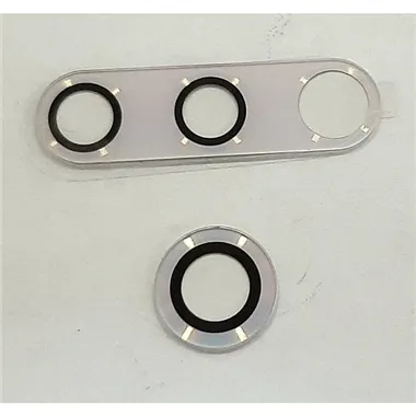Set 2 cristal camara blanco para Motorola Moto One Fusion Plus calidad premium