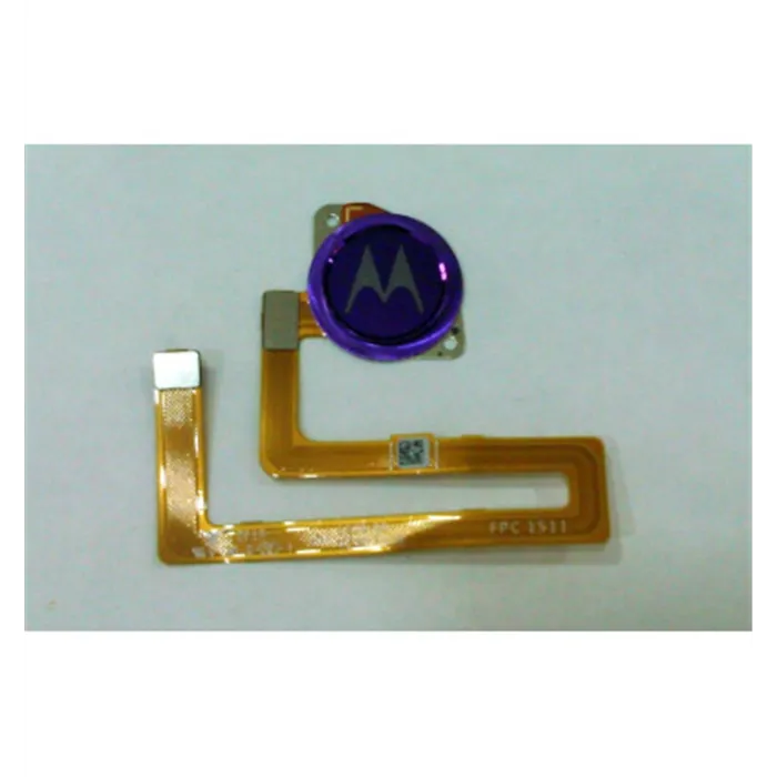 Flex boton home purpura para Motorola Moto G8 Play calidad premium