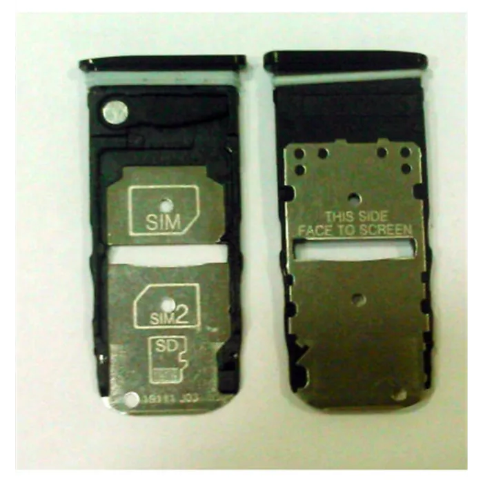 Soporte o bandeja sim negra para Motorola One Zoom calidad premium
