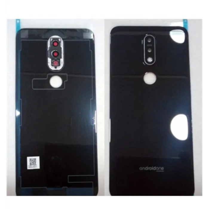 Tapa trasera o tapa bateria negra para Nokia 7.1 mas lente camara