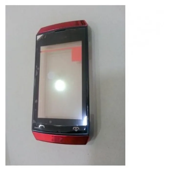 Nokia Asha 305 Pantalla táctil negro + marco rojo premium