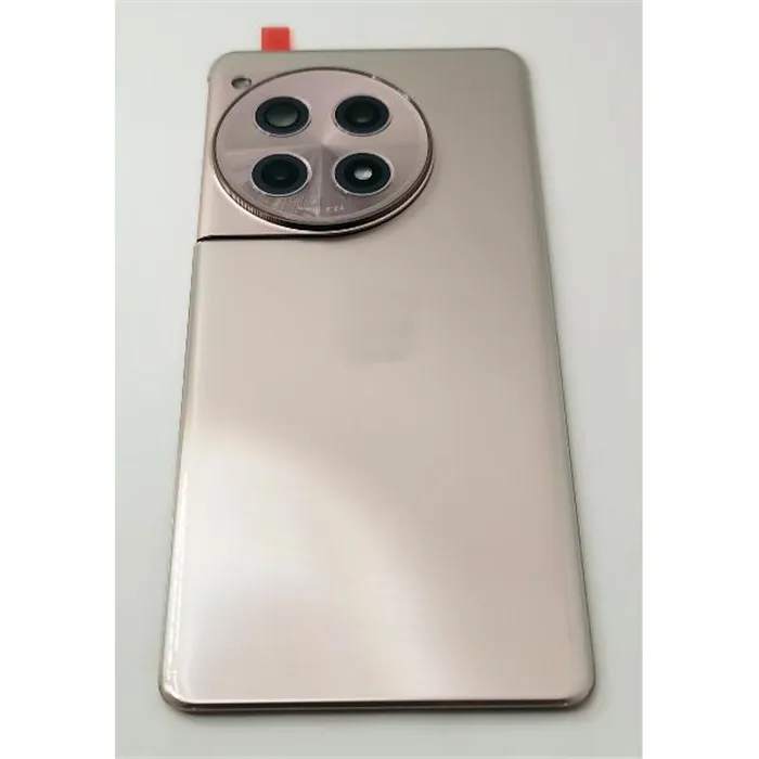 Tapa trasera o tapa bateria dorada para Oneplus 12R 5G con cubierta de camara