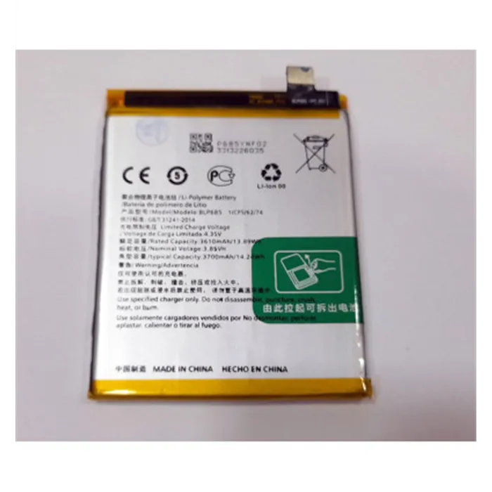 Bateria BLP685 para OnePlus 6T Oneplus 7 GM1901 GM1900 A6010 A6013 3610mAh