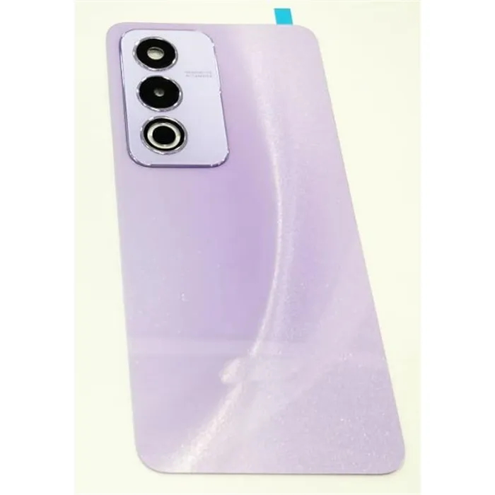 Tapa trasera o tapa bateria morada para Oppo A80 5G con cubierta de camara