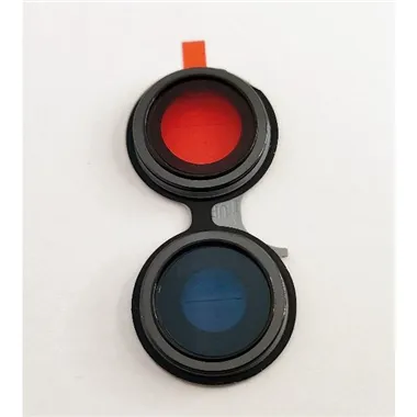 Set 2 cubierta camara azul para Oppo A96 5G calidad premium