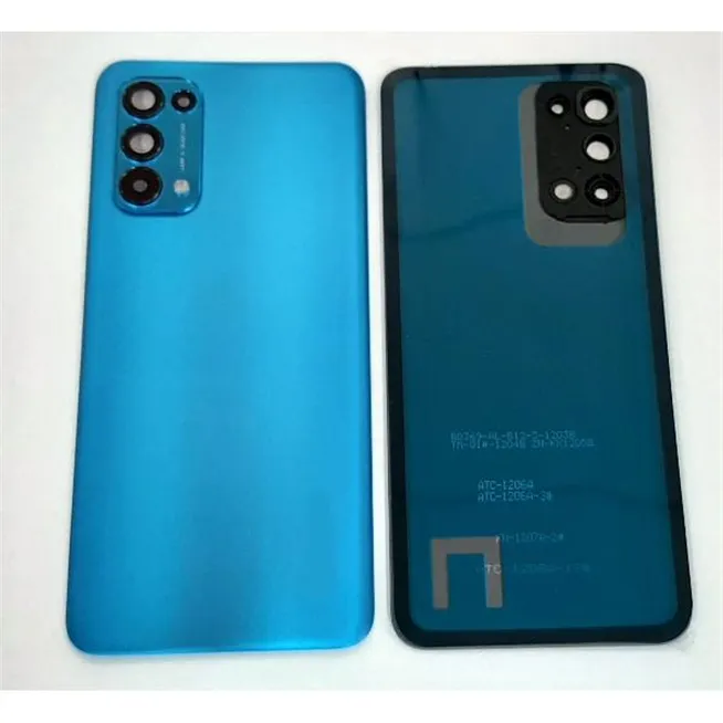 Tapa trasera o tapa bateria azul para Oppo Reno 5 4G mas cubierta camara
