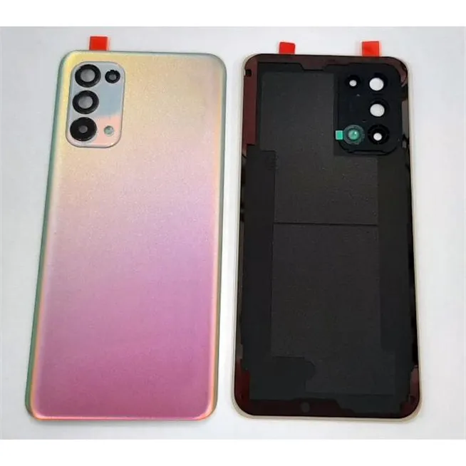 Tapa trasera o tapa bateria dorada para Oppo Reno 5 4G mas cubierta camara