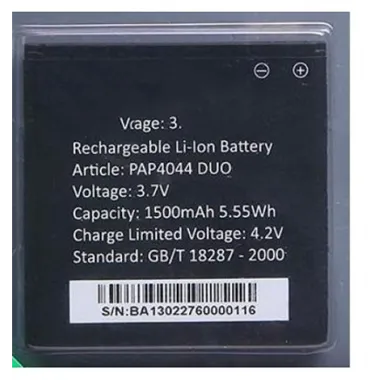 Batería Premium Prestigio pro Multiphone 4044DUO 1500mAh Li