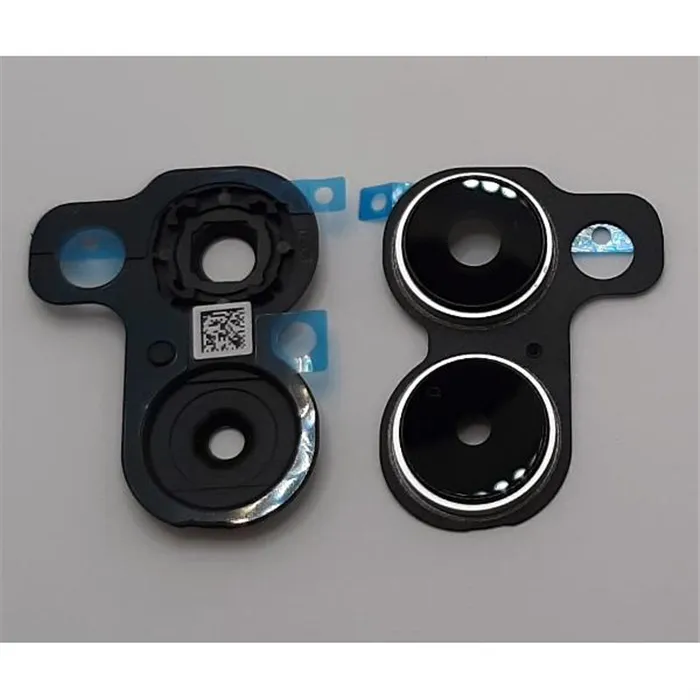 Set 2 cubierta camara plata para Realme 10 4G RMX3630 6.4 inch calidad premium