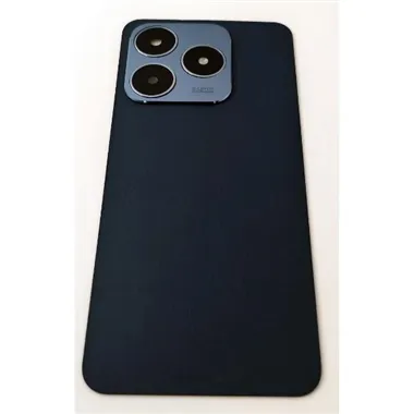 Tapa trasera o tapa bateria azul para Realme C63 4G con cristal de camara