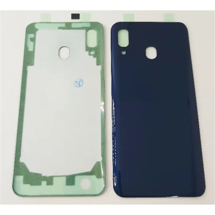 Tapa trasera o tapa bateria azul para Samsung Galaxy A20 A205 