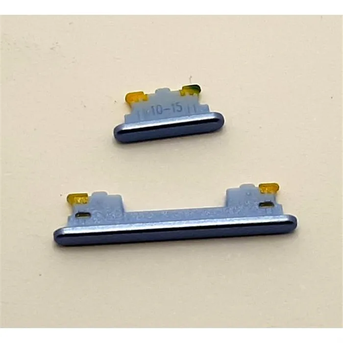 Set 2 botones azules para Samsung Galaxy A33 5G SM-A336 calidad premium