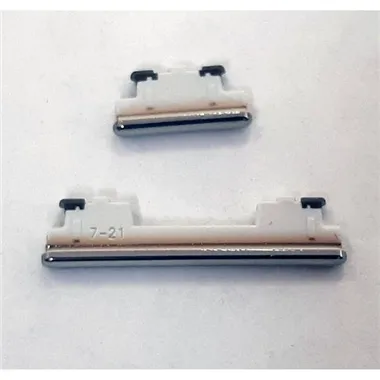 Set 2 botones platas para Samsung Galaxy A52S 5G SM-A528 calidad premium