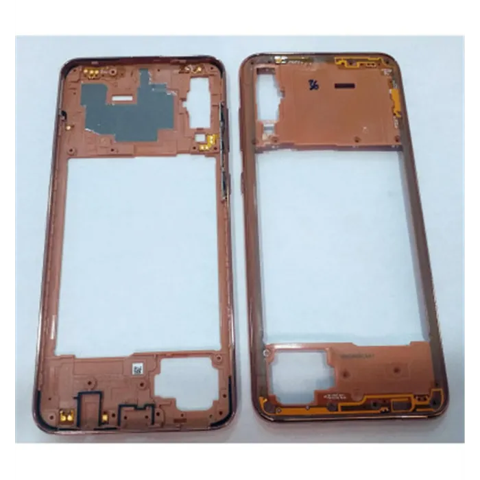 Samsung Galaxy A70 A705 carcasa central o marco dorado A705FD SM-A705FD