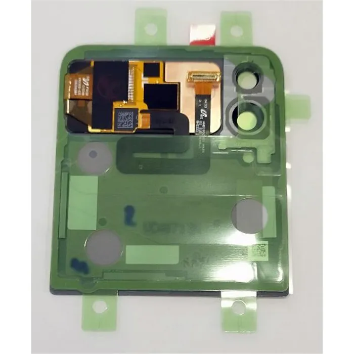 Lcd trasero dorado para Samsung Galaxy Z Flip 4 F721 calidad premium