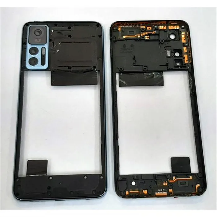 Carcasa trasera o marco azul para TCL 30 5G T676 calidad premium