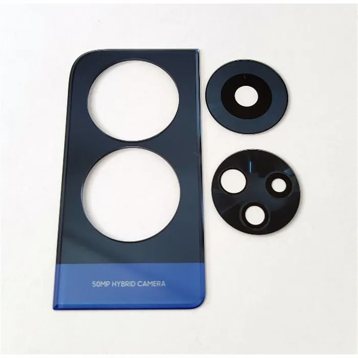 Set 3 cristales de camara azules para TCL 50 5G T613K calidad premium