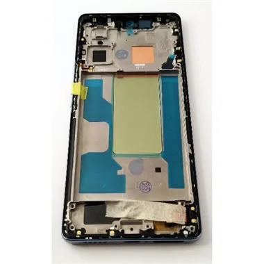 Pantalla lcd para Vivo V29 mas tactil negro con marco azul compatible TFT