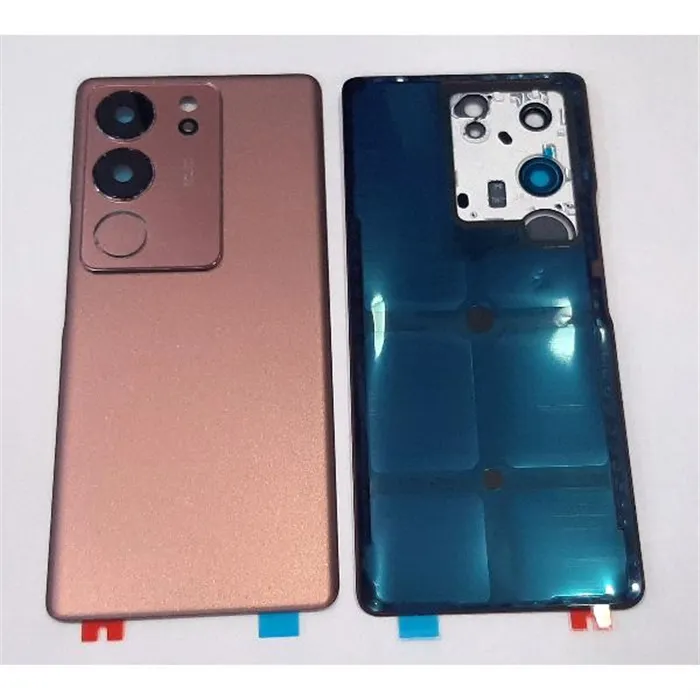 Tapa trasera o tapa bateria dorada para Vivo V29 V29 Pro mas cubierta camara