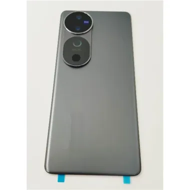 Tapa trasera o tapa bateria gris para Vivo V40 5G con cristal de camara