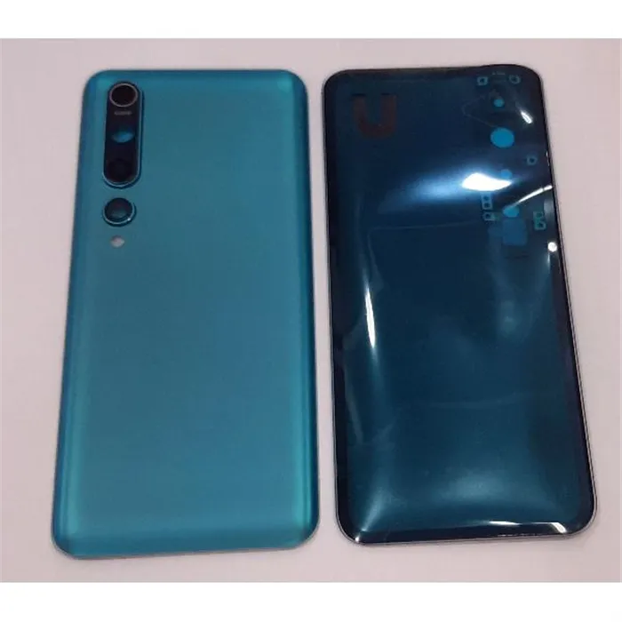 Tapa trasera o tapa bateria verde para Xiaomi Mi10 mas lente camara CSL