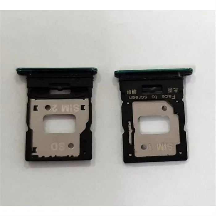 Soporte o bandeja dual sim verde para Xiaomi MI 11 Lite calidad premium