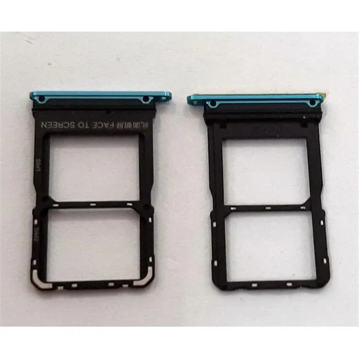Soporte o bandeja dual sim azul para Xiaomi Mi 10S calidad premium
