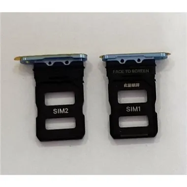 Soporte o bandeja dual sim azul para Xiaomi Mi 11 5G calidad premium