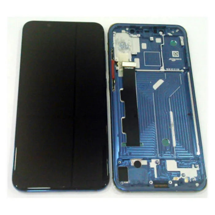Pantalla lcd para Xiaomi Mi 8 MI8 mas tactil negro mas marco azul compatible