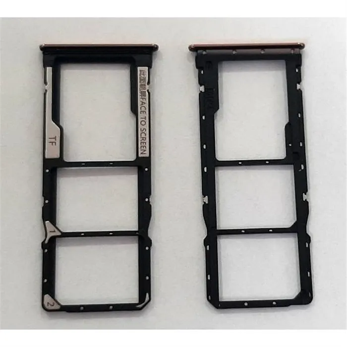 Soporte o bandeja dual sim dorada para Xiaomi Mi Note 10 Pro calidad premium
