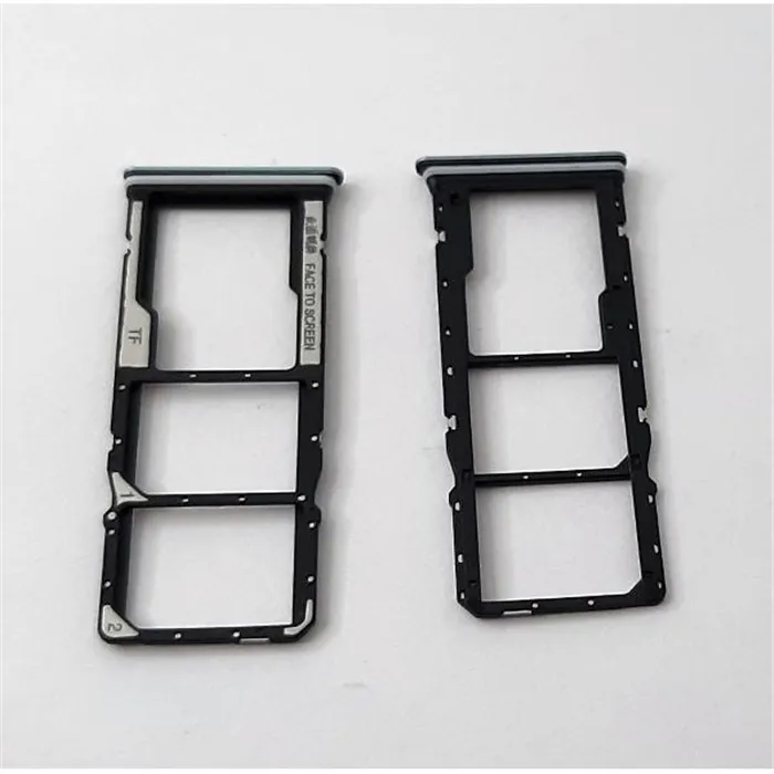 Soporte o bandeja dual sim azul para Xiaomi Poco C65 calidad premium