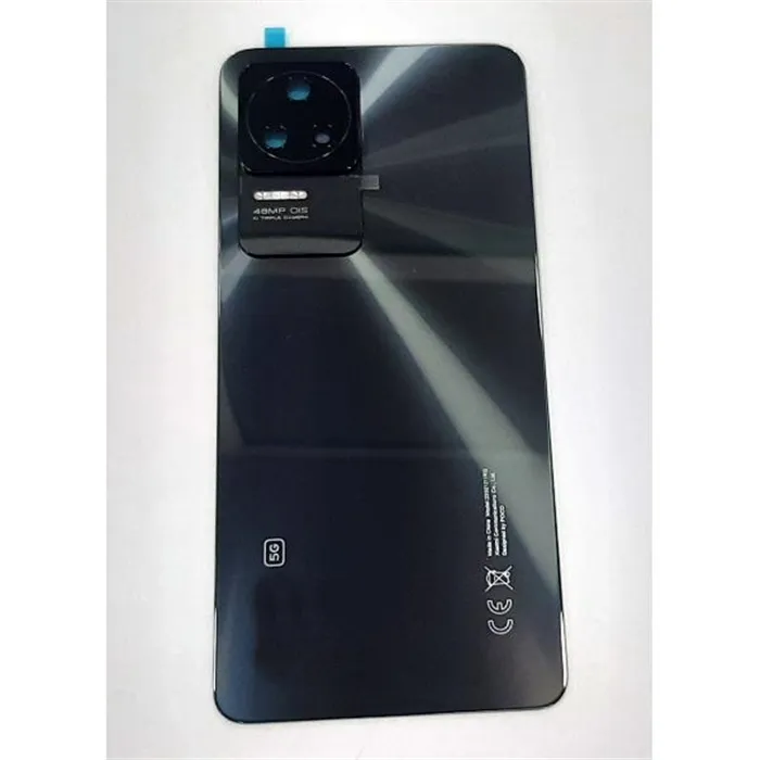 Tapa trasera o tapa bateria negra para Xiaomi Poco F4 mas cubierta camara