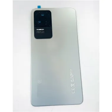 Tapa trasera o tapa bateria plata para Xiaomi Poco F4 mas cubierta camara