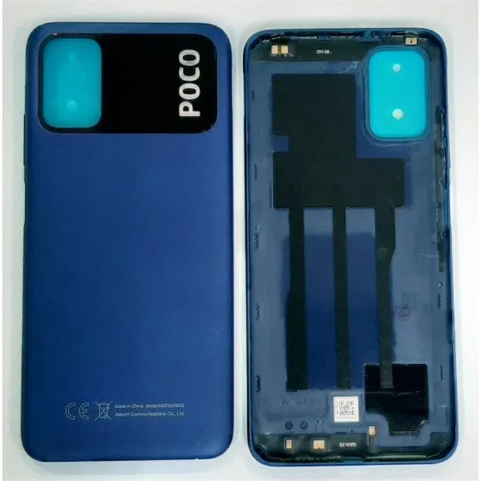 Tapa trasera o tapa bateria azul para Xiaomi Poco M3