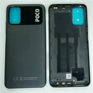 Tapa trasera o tapa bateria negra para Xiaomi Poco M3
