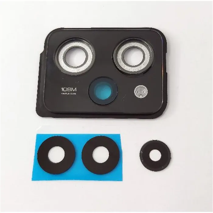 Lente de camara para Xiaomi Poco X5 Pro 5G con marco negro calidad premium