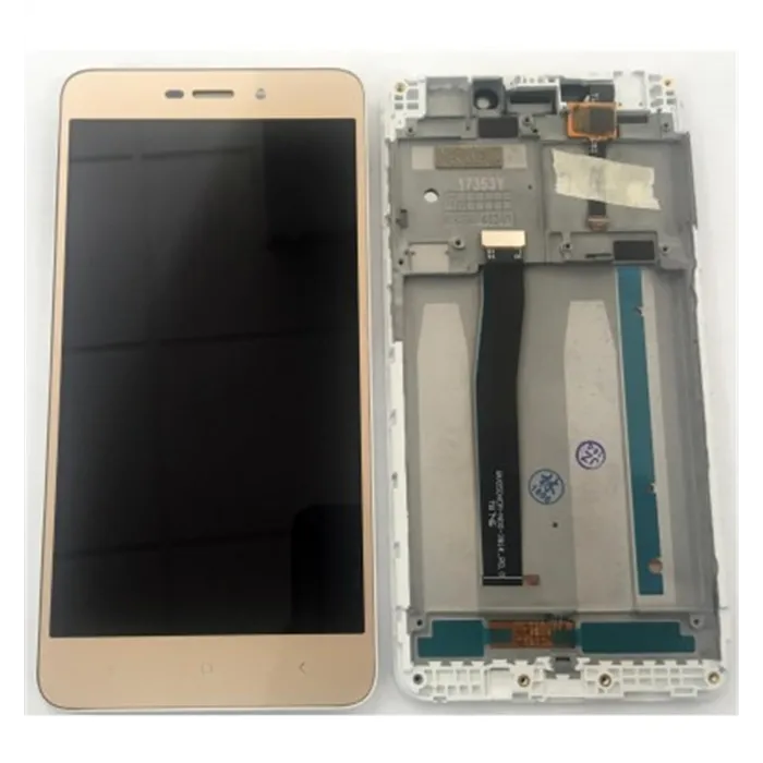 Xiaomi Redmi 4A pantalla lcd + tactil dorado + marco blanco premium