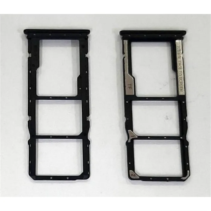 Soporte o bandeja dual sim negra para Xiaomi Redmi 9C calidad premium