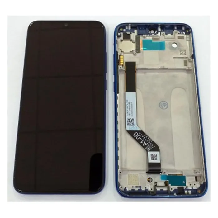 Xiaomi Redmi Note 7 pantalla lcd + tactil negro + marco azul premium