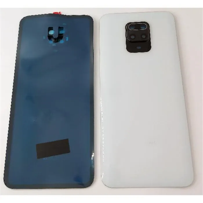 Tapa trasera o tapa bateria blanca para Redmi Note 9 Pro con lente de camara