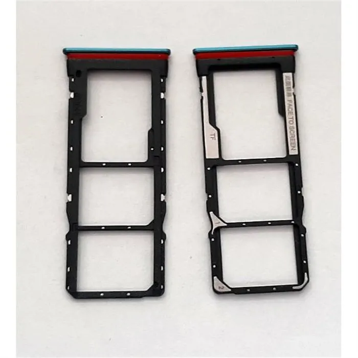 Soporte o bandeja dual sim verde para Xiaomi Redmi Note 9T calidad premium