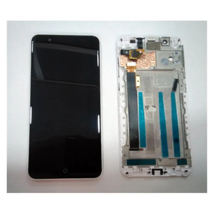 Pantalla LCD para ZTE Blade A610 Plus mas tactil negro mas marco blanco