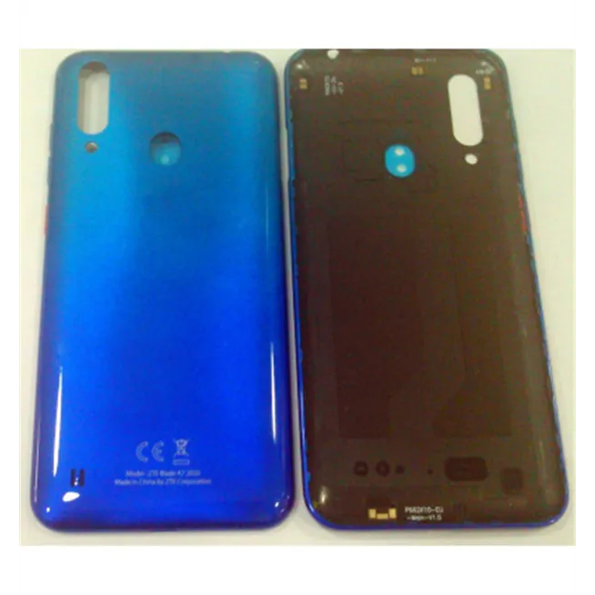 Tapa trasera o tapa bateria azul con lector huella para ZTE Blade A7 2020