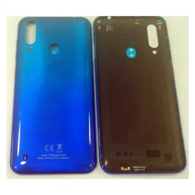 Tapa trasera o tapa bateria azul con lector huella para ZTE Blade A7 2020