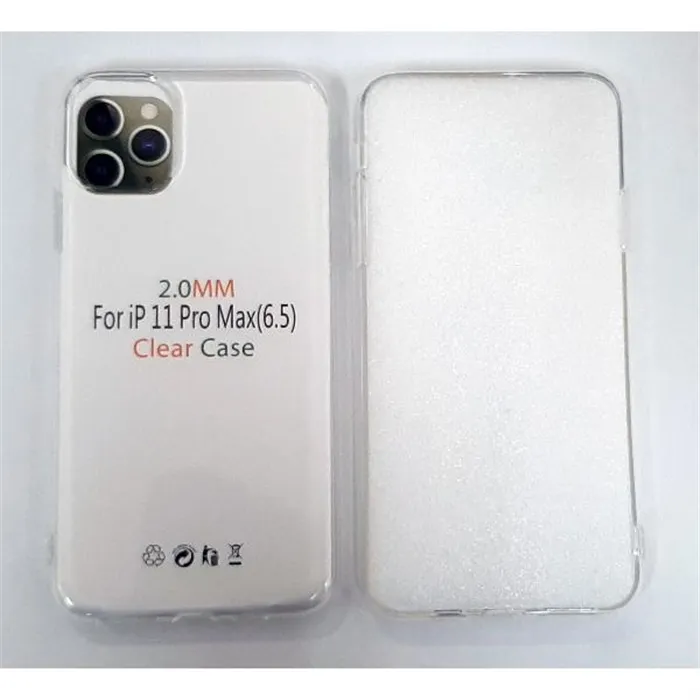 Funda silicona transparente 2mm para Iphone 11 Pro Max A2161 A2218 A2220